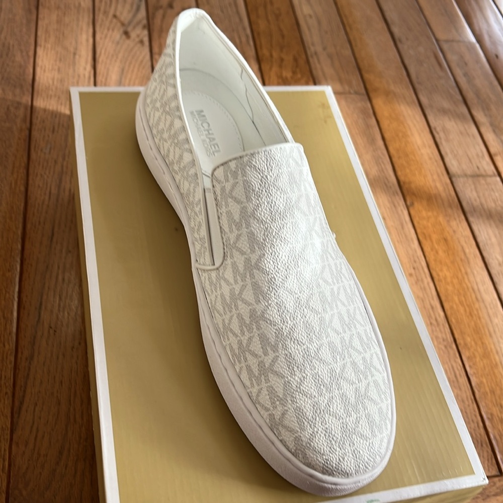 Michael Kors Women’s White Slip-On Sneakers